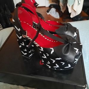 DollsKill Bat Behavior Halloween Heels